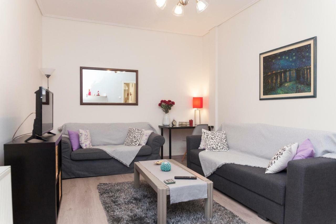 City Center Apartment Near Helexpo Tesalonika Bagian luar foto